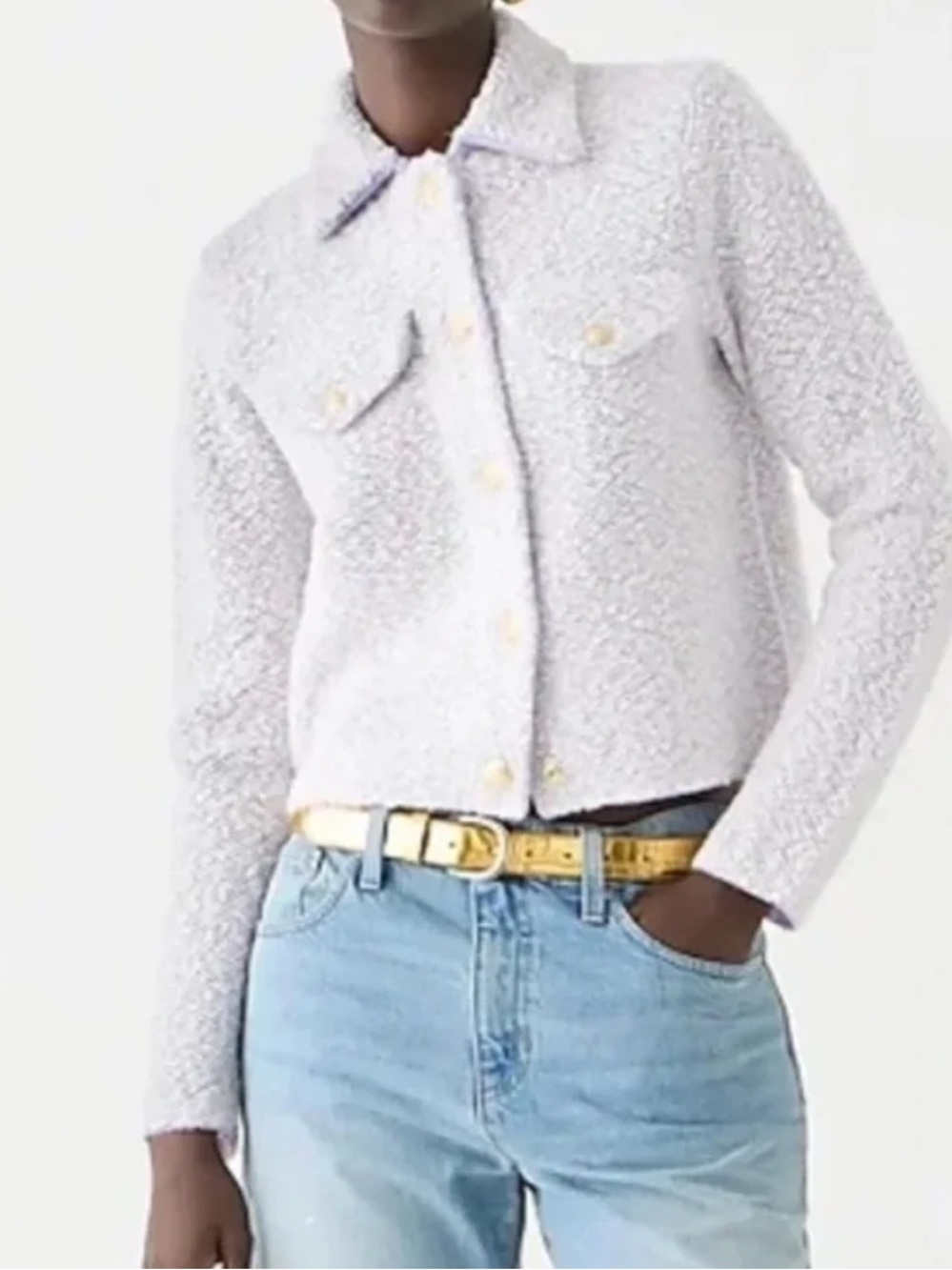 J. Crew Collared Lady Jacket in wool boucle